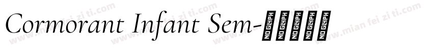 Cormorant Infant Sem字体转换